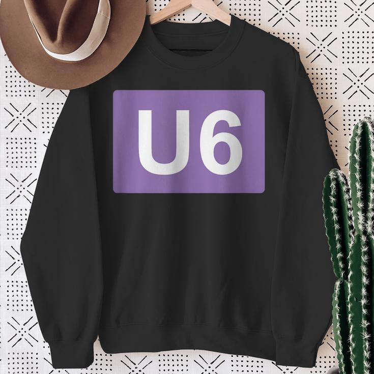 Berlin U-Bahn Line U6 Souvenir Sweatshirt Geschenke für alte Frauen