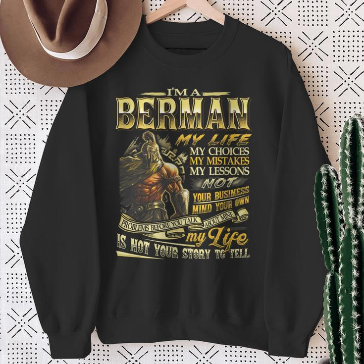 Berman Family Name Berman Last Name Team Sweatshirt Gifts for Old Women