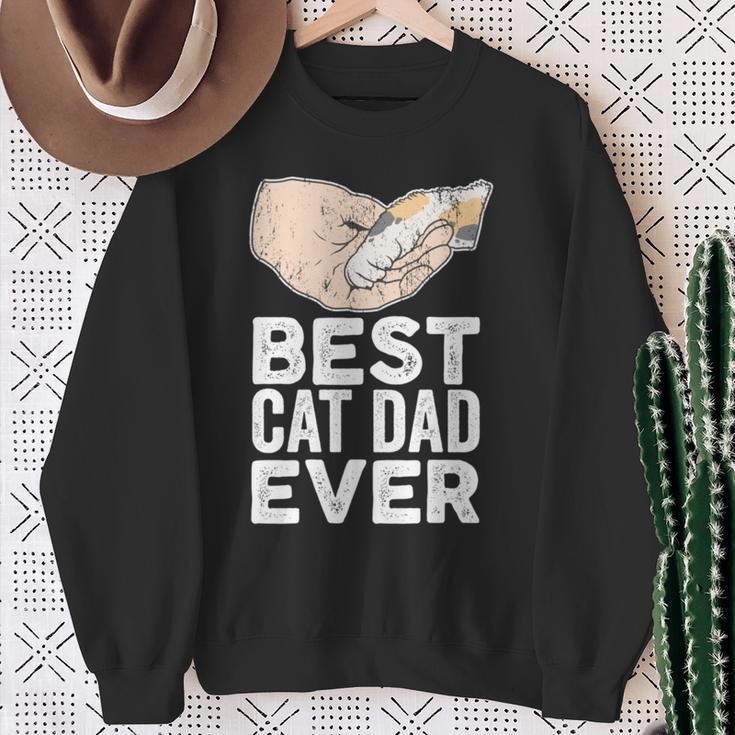 Best Cat Dad Ever Kätzchen Papa Geschenk Sweatshirt Geschenke für alte Frauen