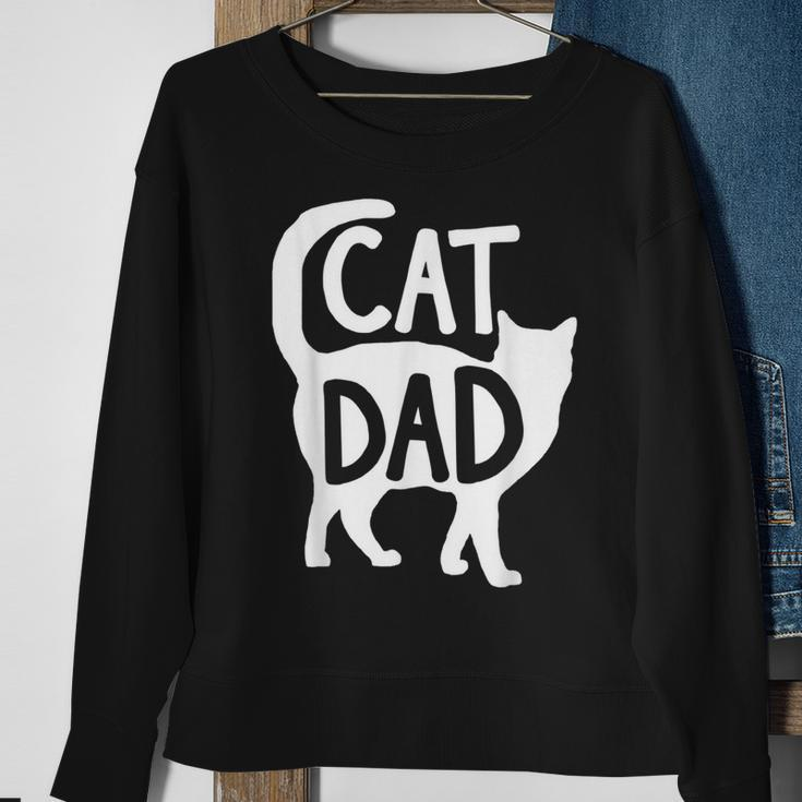 Best Cat Dad Fathers Day Men Kitty Daddy Papa Father's Day Sweatshirt Gifts for Old Women