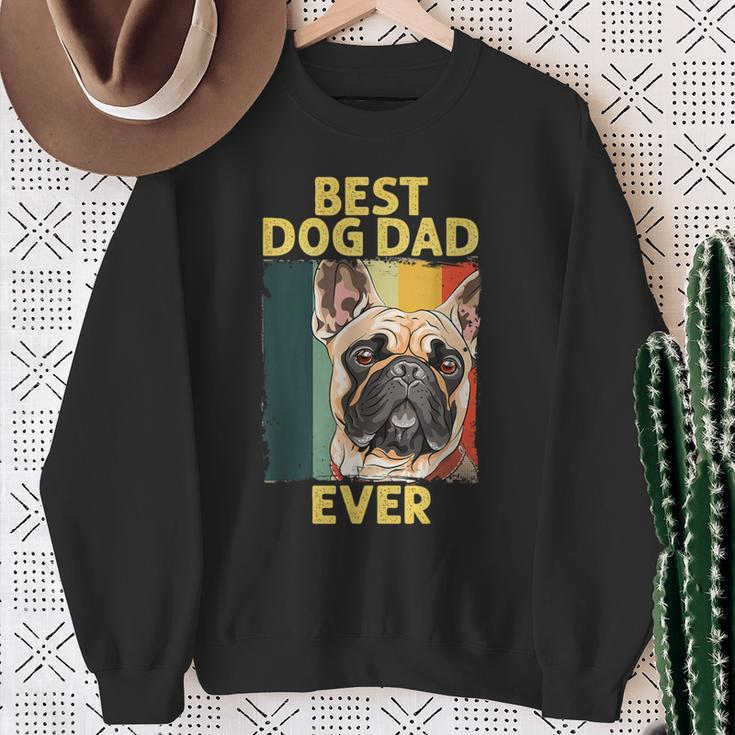 Best Dog French Bulldog Dad Ever For Father's Day Sweatshirt Gifts for Old Women