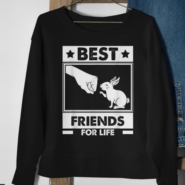 Best Friends For Life Rabbit Friends Rabbit Sweatshirt Geschenke für alte Frauen