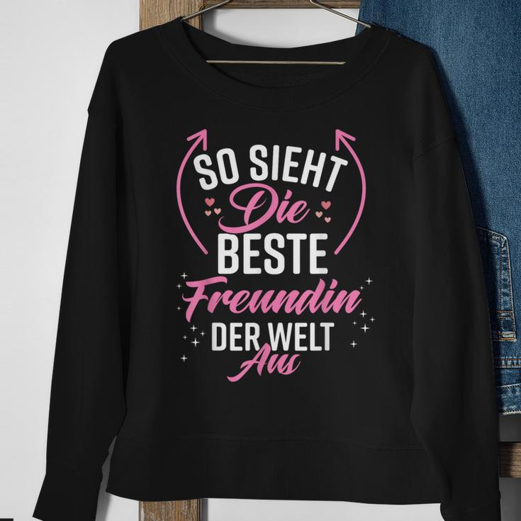Beste Freundin Der Welt German Language Black Sweatshirt Geschenke für alte Frauen