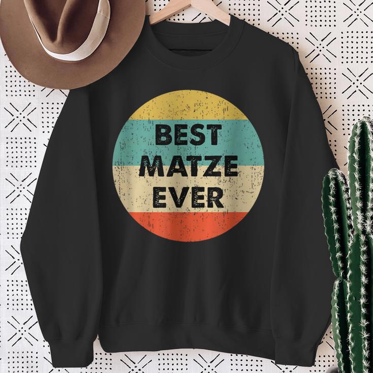 Beste Matze Ever Sweatshirt im Retro-Stil, Lustiges Design Geschenke für alte Frauen