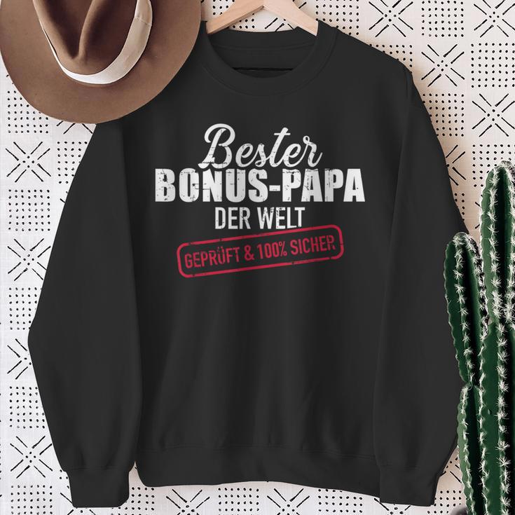 Bester Bonus Papa Der Welt Sweatshirt Geschenke für alte Frauen