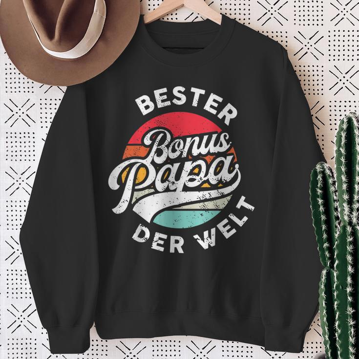 Bester Bonus Papa Der Weltintage Stepfather Father's Day Sweatshirt Geschenke für alte Frauen