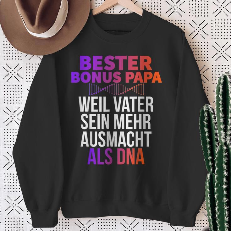 Bester Bonus Papa Weilater Sein Mehr Ausmacht Dna Sweatshirt Geschenke für alte Frauen