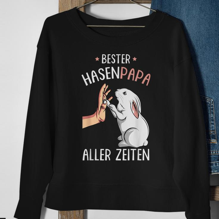 Bester Hasen Papa Aller Zeiten Sweatshirt, Lustiges Schwarz Tee Geschenke für alte Frauen