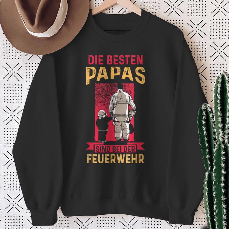 Bester Papa Feuerwehr Best Papa Fire Brigade Sweatshirt Geschenke für alte Frauen