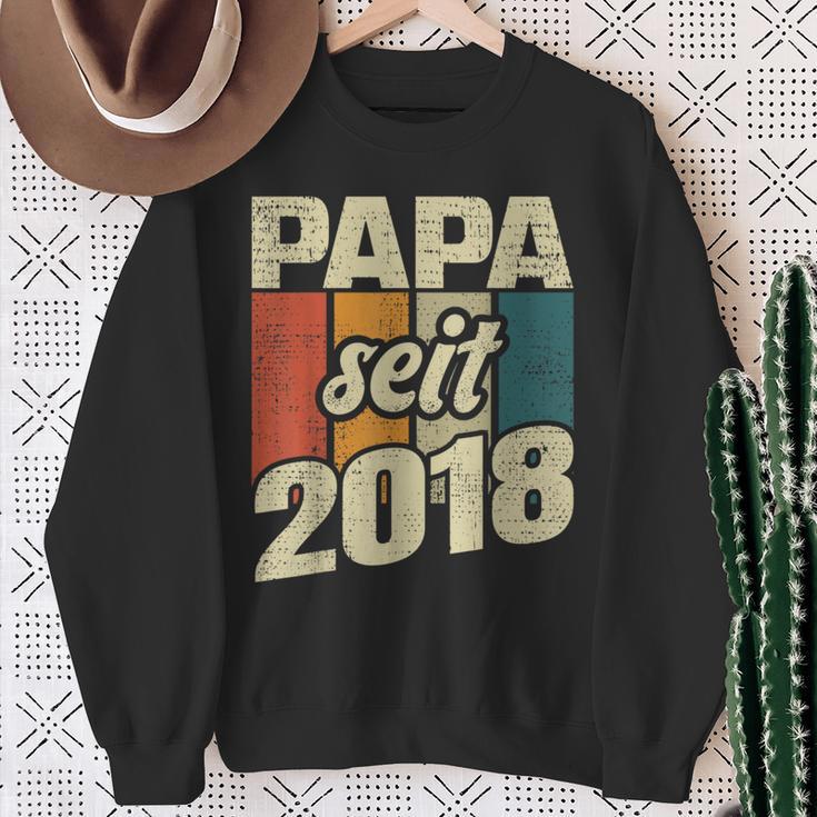 Bester Papa Seit 2018 German Sweatshirt Geschenke für alte Frauen