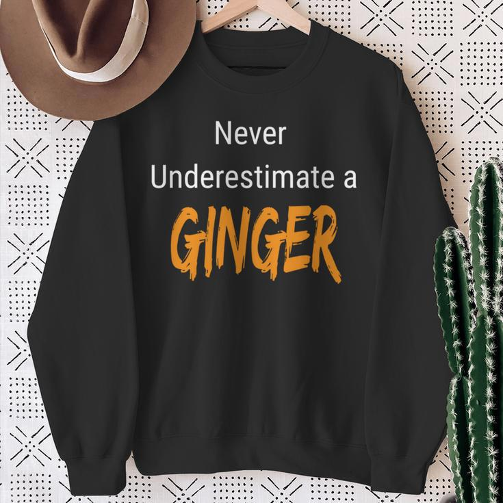 Beware The Bravery Of Redheads Sweatshirt Gifts for Old Women