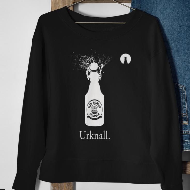 Big Bang Herren Sweatshirt mit Sektflaschen & UrknaII Spruch, Witziges Design Geschenke für alte Frauen