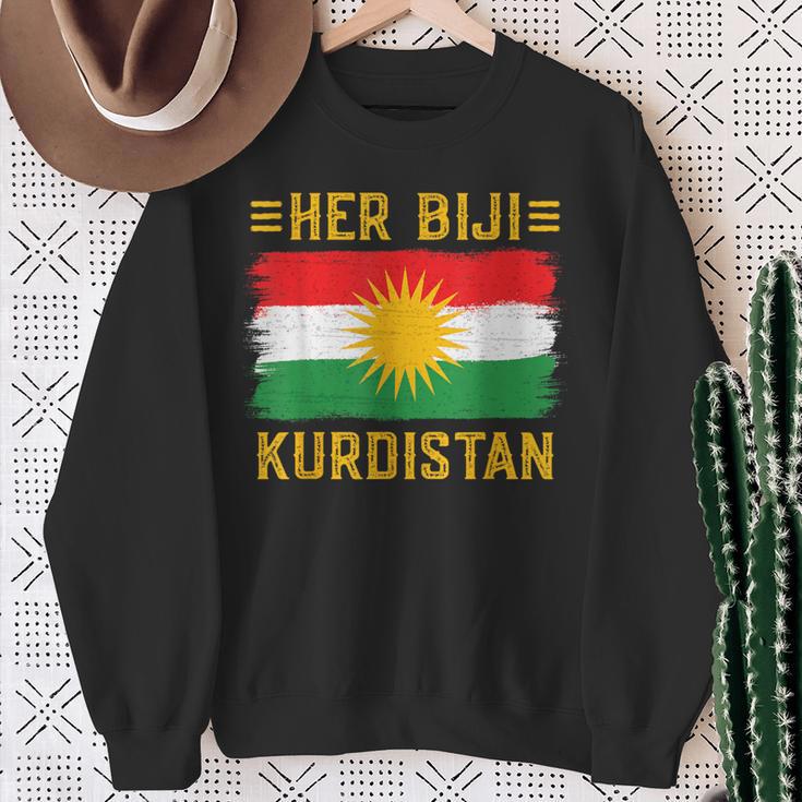 Her Biji Kurdistan Flag Kurdish Kurd Erbil Kurdi Kurdistan Sweatshirt Geschenke für alte Frauen