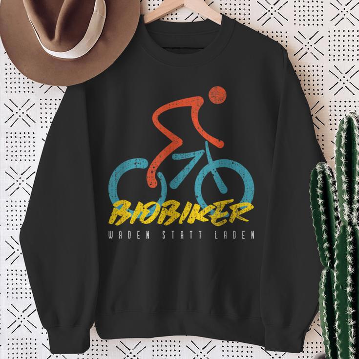 Biobiker Waden Statt LadenGegen E-Bike Bicycle Mtb Cycling Sweatshirt Geschenke für alte Frauen