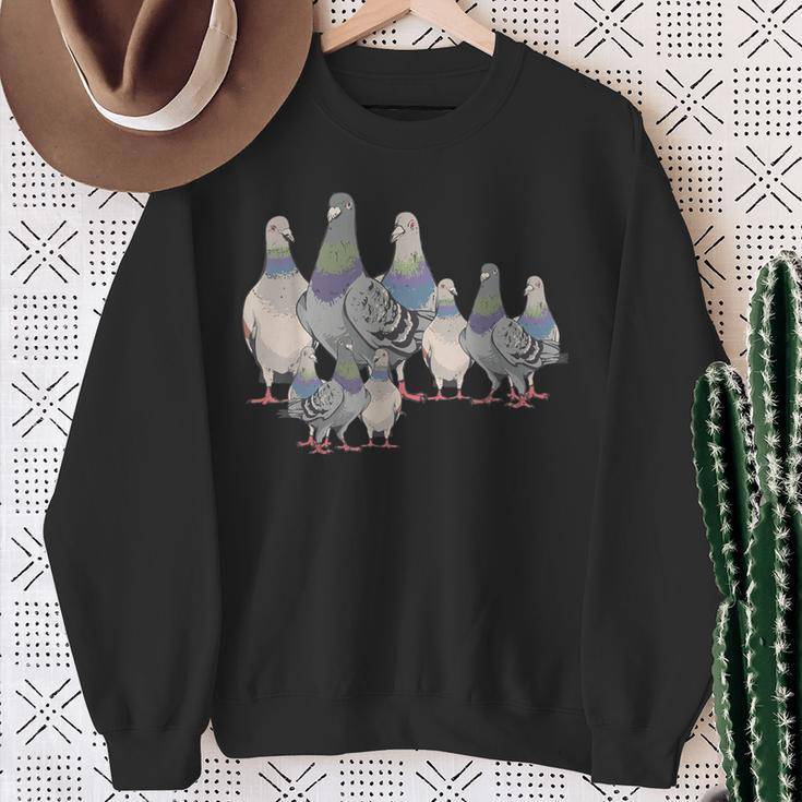 Bird Animal Motif Pigeon Sweatshirt Geschenke für alte Frauen