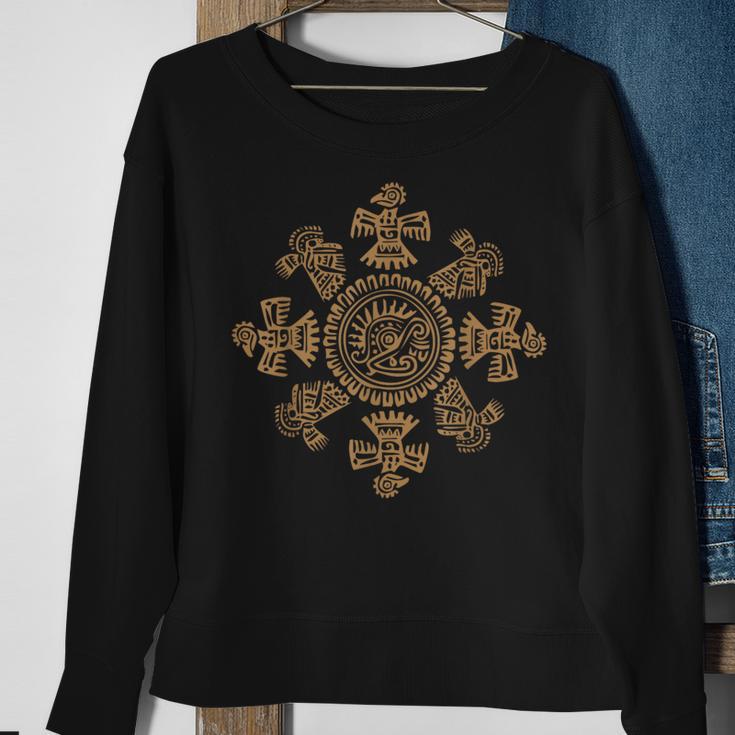 Birds And Symbols Of Maya Inca Aztec Culture Sweatshirt Gifts for Old Women