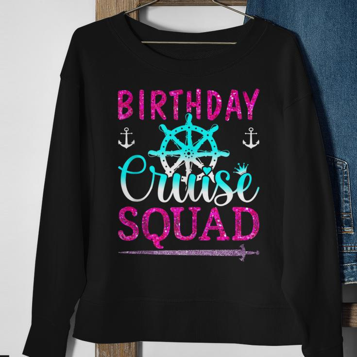 Birthday Cruise Squad King Crown Sword Cruise Boat Party Sweatshirt Gifts for Old Women