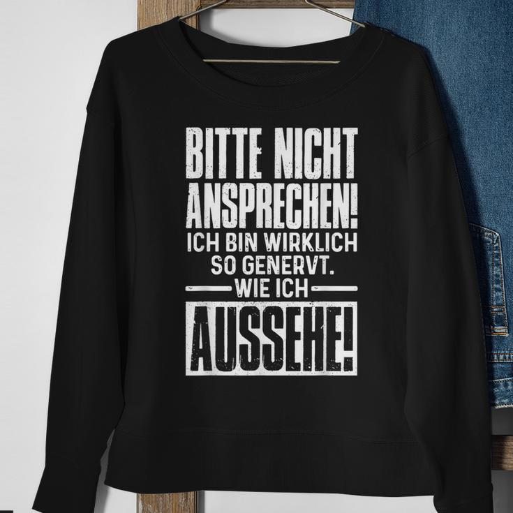 Bitte Nicht Anspeen German Ich Bin Relich So Genervt Sweatshirt Geschenke für alte Frauen