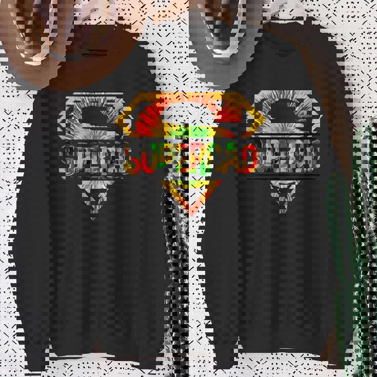 Black Super Dad Family Junenth Freedom 1865 Fathers Day Sweatshirt Gifts for Old Women