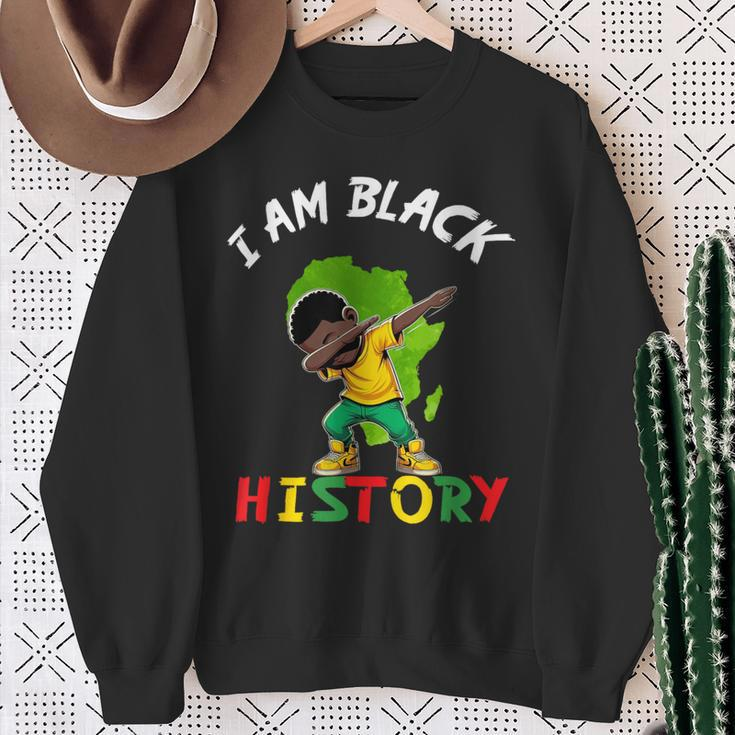 I Am Black History Boys Black History Month Celebrating Sweatshirt Gifts for Old Women