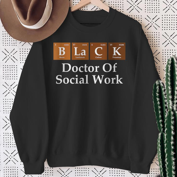 Black History Doctor Of Social Work Graduation Sweatshirt Gifts for Old Women