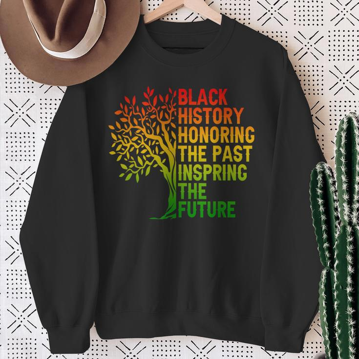 Black History Honoring The Past African Pride Black History Sweatshirt Gifts for Old Women