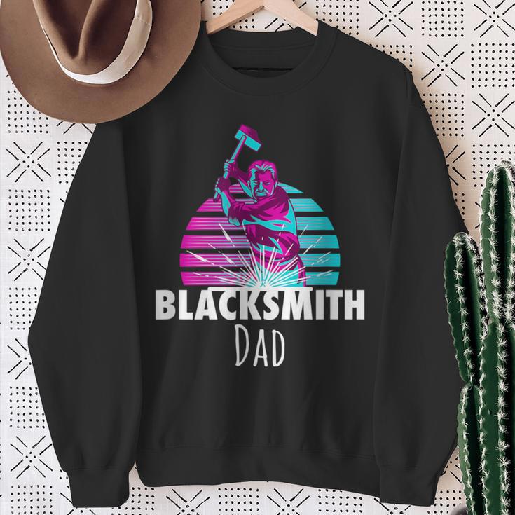 Blacksmith Dad Blacksmith Metalworking Forge Sweatshirt Gifts for Old Women