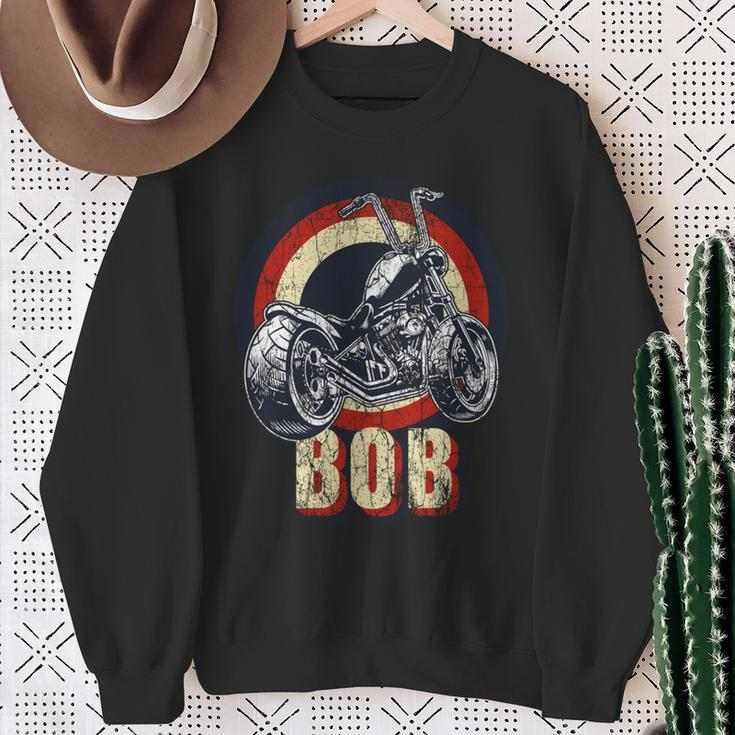 Bob The Bobber Customized Chop Motorcycle Bikers Vintage Sweatshirt Gifts for Old Women