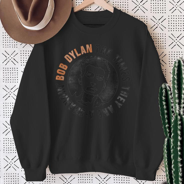 Bob Dylan Die Zeiten Gray S Sweatshirt Geschenke für alte Frauen