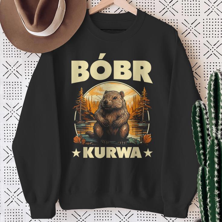 Bobr Kurwa Meme Bober Bobr Sweatshirt Geschenke für alte Frauen