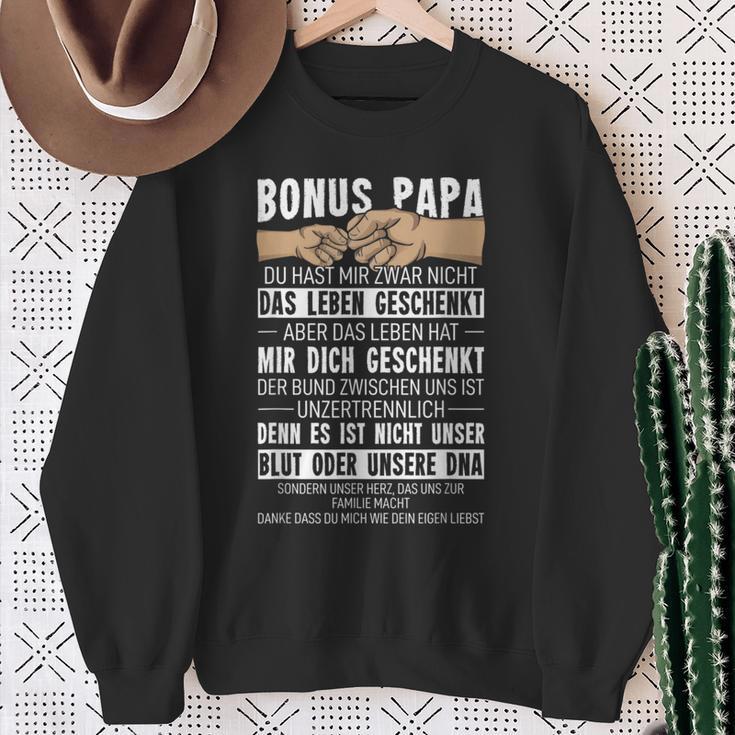 With Bonus Papa Du Hast Mir Zwar Nicht Das Leben Geschenkt Uns Sweatshirt Geschenke für alte Frauen