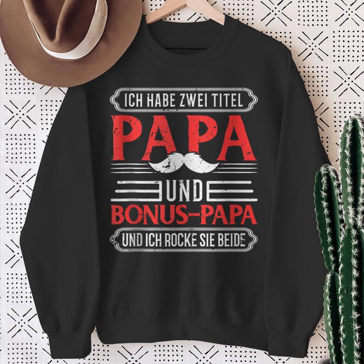 Bonus Papa Stiefvater Stiefpapa Geschenkatertag Rocke Sweatshirt Geschenke für alte Frauen