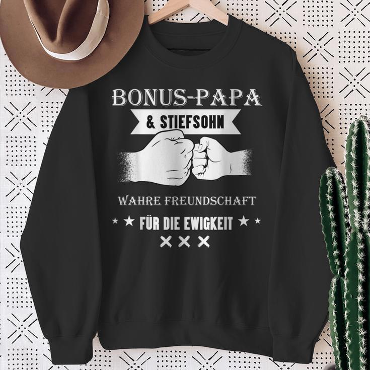 Bonus Papa Und Stepson True Friendship Für Die Eternity Sweatshirt Geschenke für alte Frauen