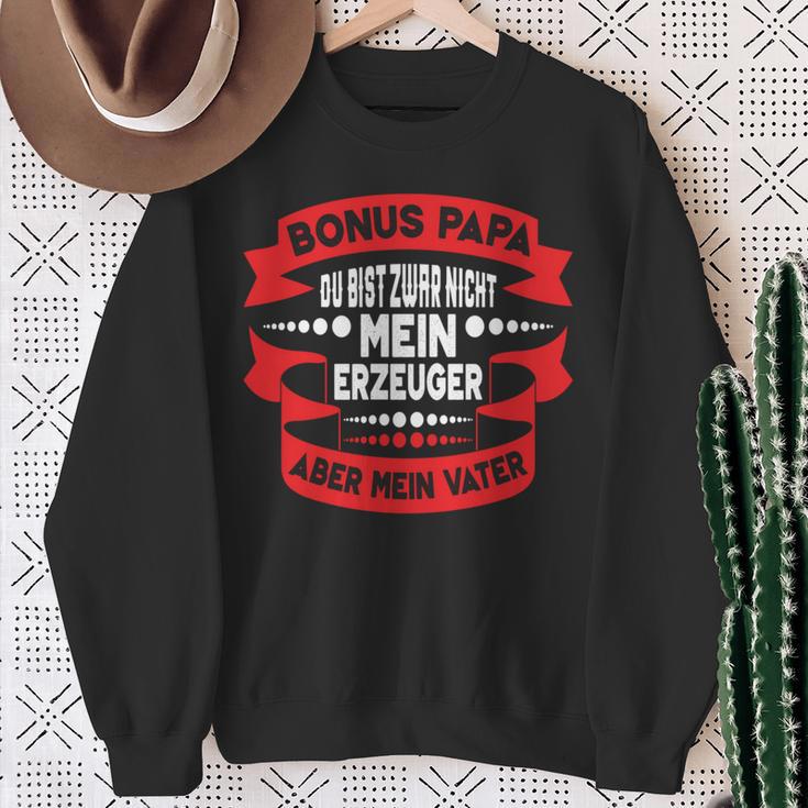 Bonuspapa Step Dad Bonus Dad Sweatshirt Geschenke für alte Frauen