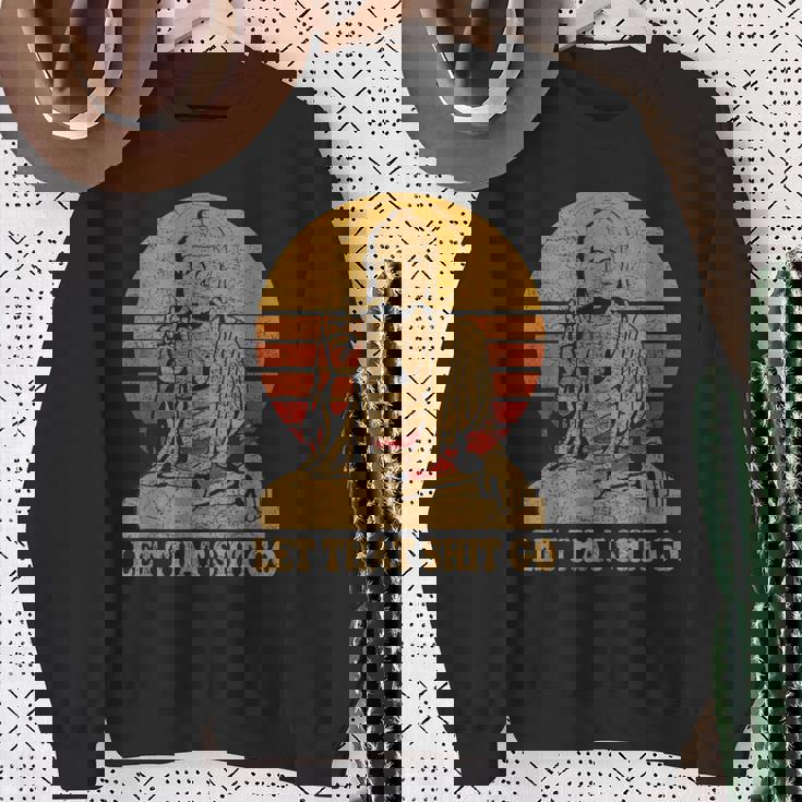Bouddha Laisse Aller Cette Merde Let That Shit Go Sweater e Cadeaux pour les femmes âgées