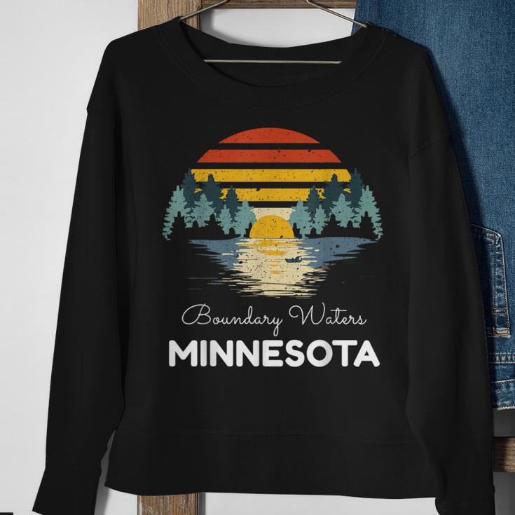 Boundary Waters Minnesota Vacation Group Sweatshirt Gifts for Old Women