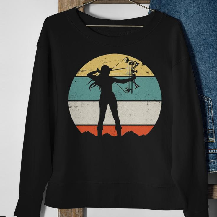 Bow Hunting Archery Sweatshirt Gifts for Old Women