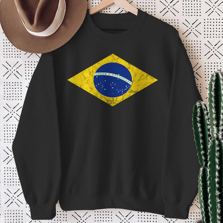 Brazil Flag Brazilian Costume Brazilian Carnival Sweatshirt Geschenke für alte Frauen
