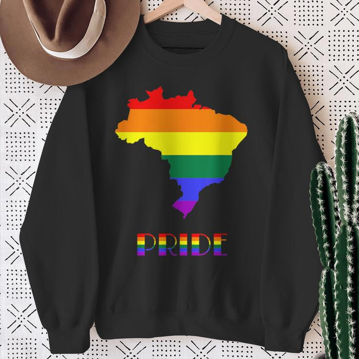 Brazil Pride Lgbt Pride Gay Pride Month Lesbian Lgbtq Sweatshirt Gifts for Old Women