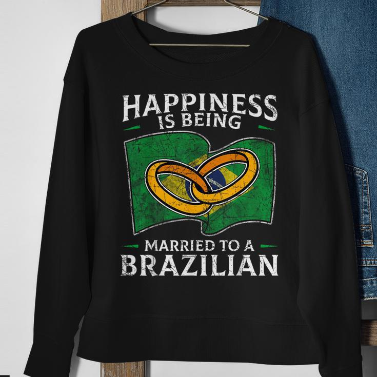 Brazilian Marriage Brazil Married Flag Wedded Culture Sweatshirt Gifts for Old Women