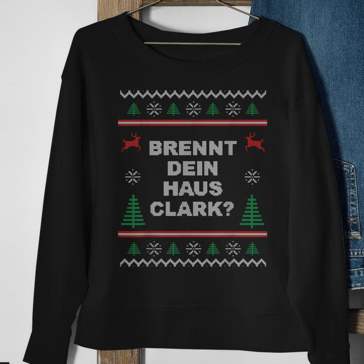 Brennt Dein Haus Clark Ugly Christmas Sweatshirt Geschenke für alte Frauen
