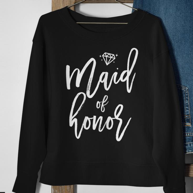 Bridal Party Maid Of Honor Cute Graphics Sweatshirt Gifts for Old Women