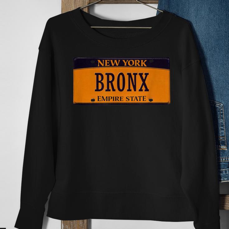 Bronx New York City Cars Plate Number Bronx Sweatshirt Gifts for Old Women