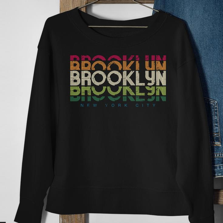 Brooklyn New York City Vintage Brooklyn Graphic Sweatshirt Gifts for Old Women