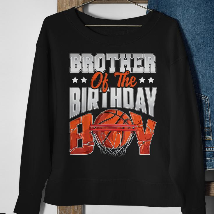 Brother Basketball Birthday Boy Family Baller B-Day Party Sweatshirt Gifts for Old Women