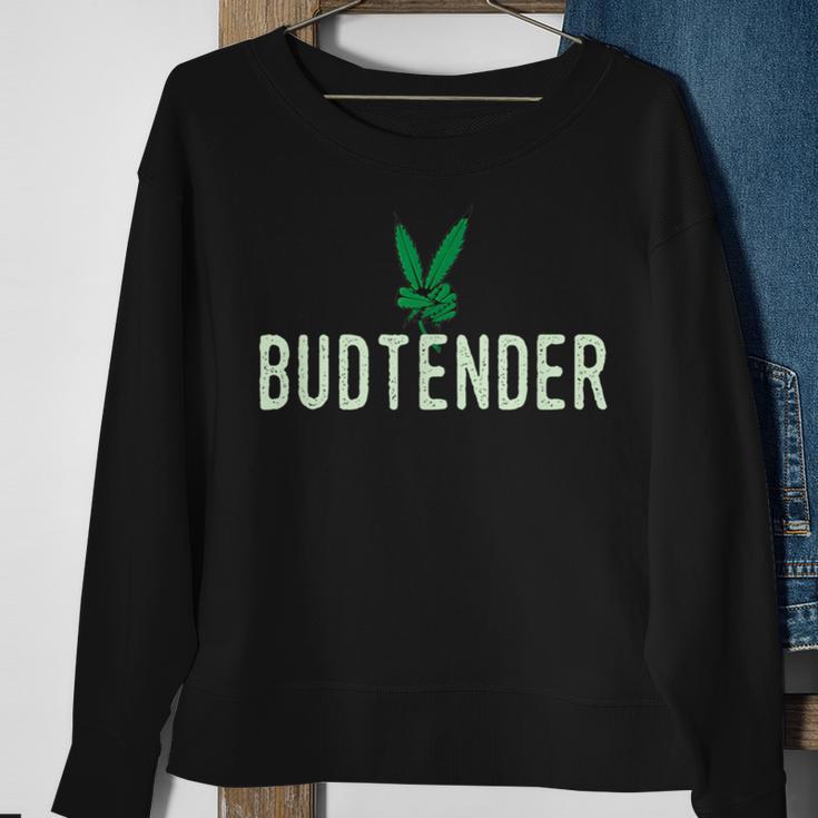 Budtender Dispensary Gear Hemp Farmer Sweatshirt Gifts for Old Women