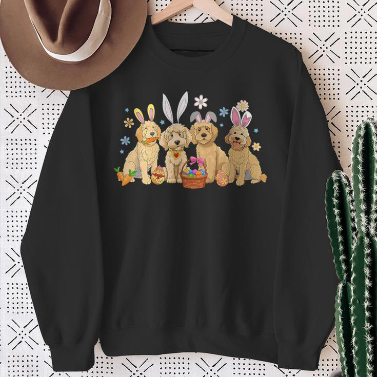Bunny Happy Easter Dogs Sweatshirt Gifts for Old Women