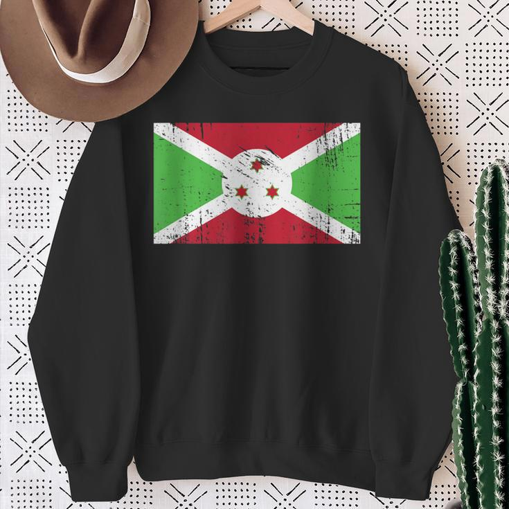 Burundi Flagge-Fahne Geschenk Fußball-Fan Sport Sweatshirt Geschenke für alte Frauen