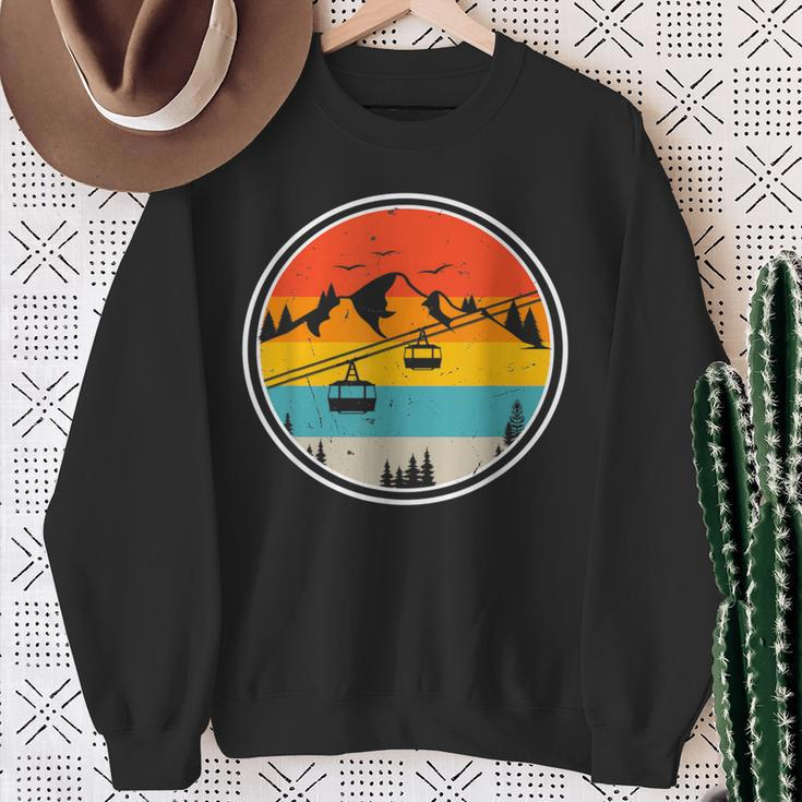 Cable Car Gondel Luftseilbahnor Mountains Sweatshirt Geschenke für alte Frauen