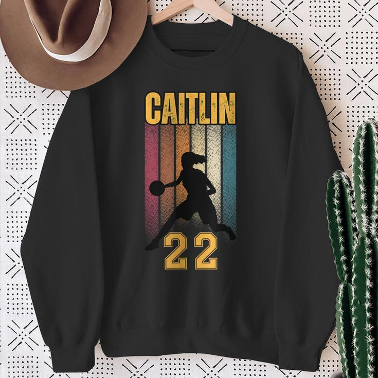 Caitlin Basketball 22 For Basketball Lovers Sweatshirt Gifts for Old Women